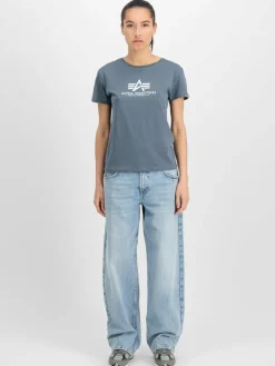 Alpha Industries Shirts & Tops<Damen T-Shirt denim bedruckt