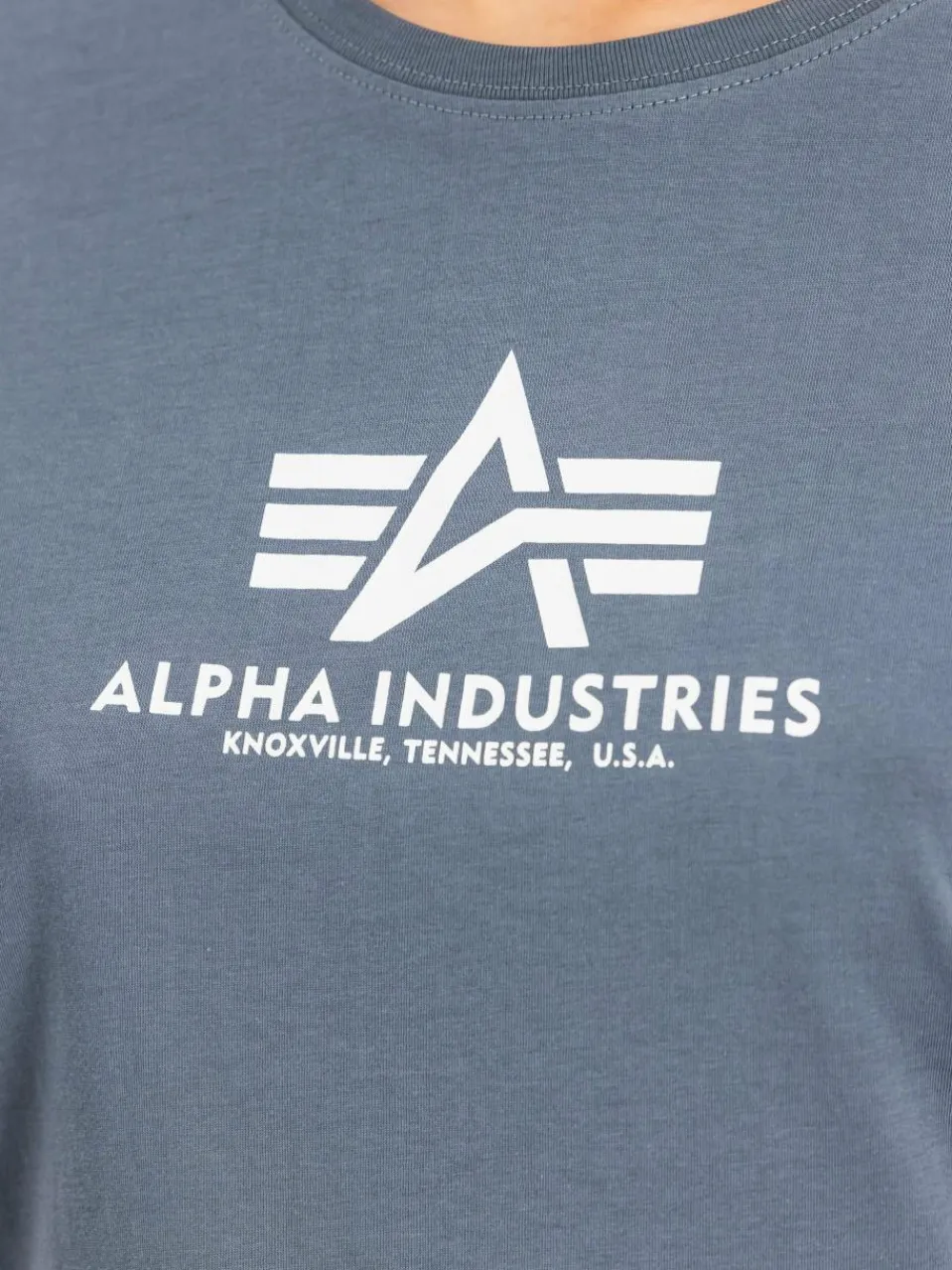 Alpha Industries Shirts & Tops<Damen T-Shirt denim bedruckt