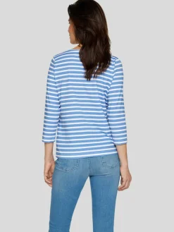 RABE Shirts & Tops<Damen T-Shirt blau gemustert