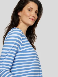 RABE Shirts & Tops<Damen T-Shirt blau gemustert