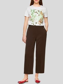 Marc Cain Shirts & Tops<Damen T-Shirt weiß bedruckt