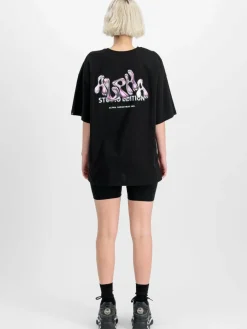 Alpha Industries Shirts & Tops<Damen T-Shirt schwarz bedruckt