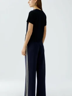 Oui Shirts & Tops<Damen T-Shirt blau uni