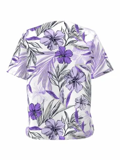 Frank Walder Shirts & Tops<Damen T-Shirt mehrfarbig gemustert