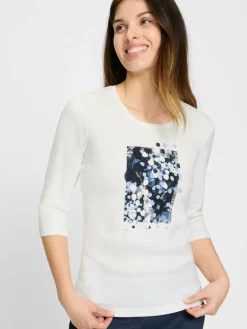 Olsen Shirts & Tops<Damen T-Shirt weiß bedruckt