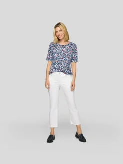 RABE Shirts & Tops<Damen T-Shirt blau gemustert