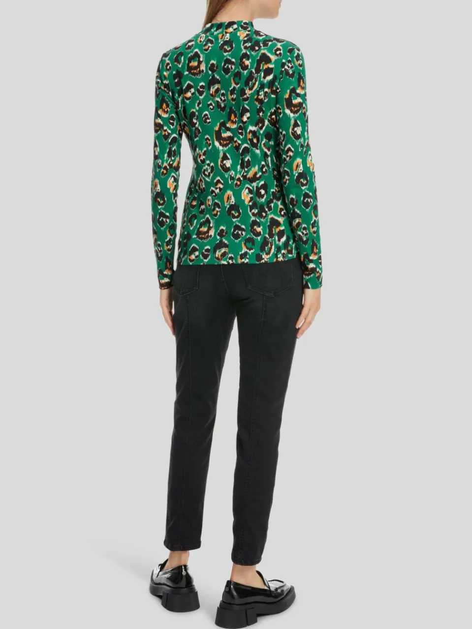 Marc Cain Shirts & Tops<Damen T-Shirt grün gemustert