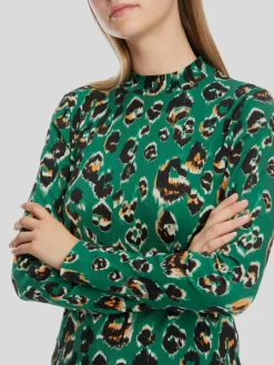 Marc Cain Shirts & Tops<Damen T-Shirt grün gemustert