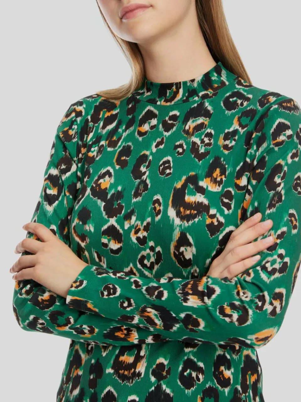 Marc Cain Shirts & Tops<Damen T-Shirt grün gemustert