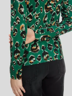 Marc Cain Shirts & Tops<Damen T-Shirt grün gemustert