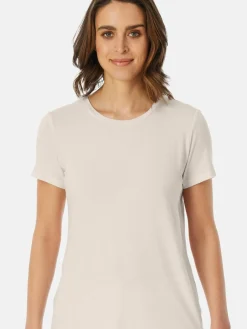 Schiesser Shirts & Tops<Damen T-Shirt - Mix & Relax weiß uni
