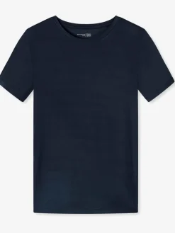 Schiesser Shirts & Tops<Damen T-Shirt - Mix+Relax blau uni