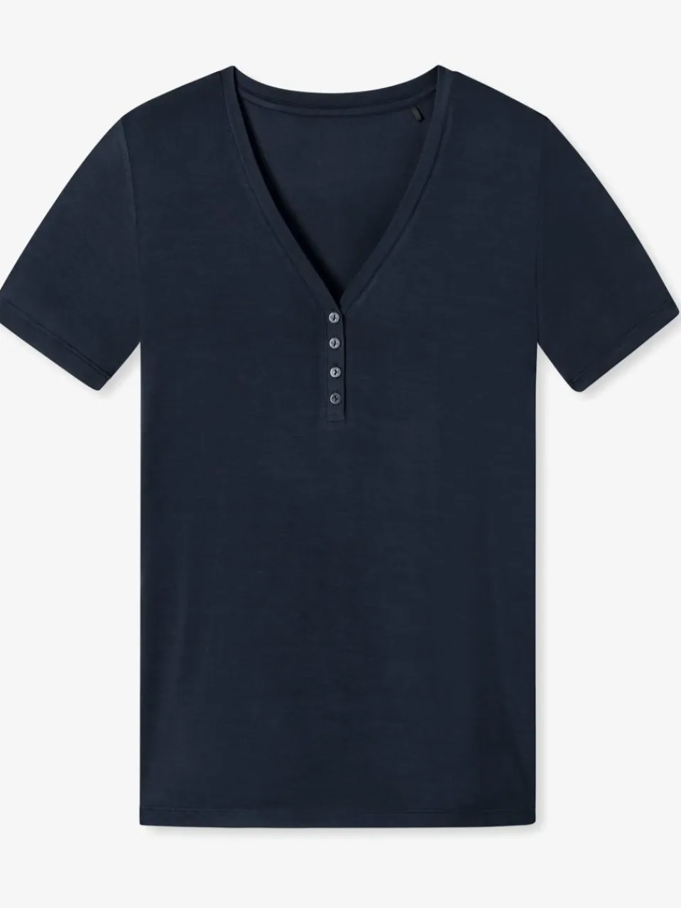 Schiesser Shirts & Tops<Damen T-Shirt - Mix+Relax blau uni