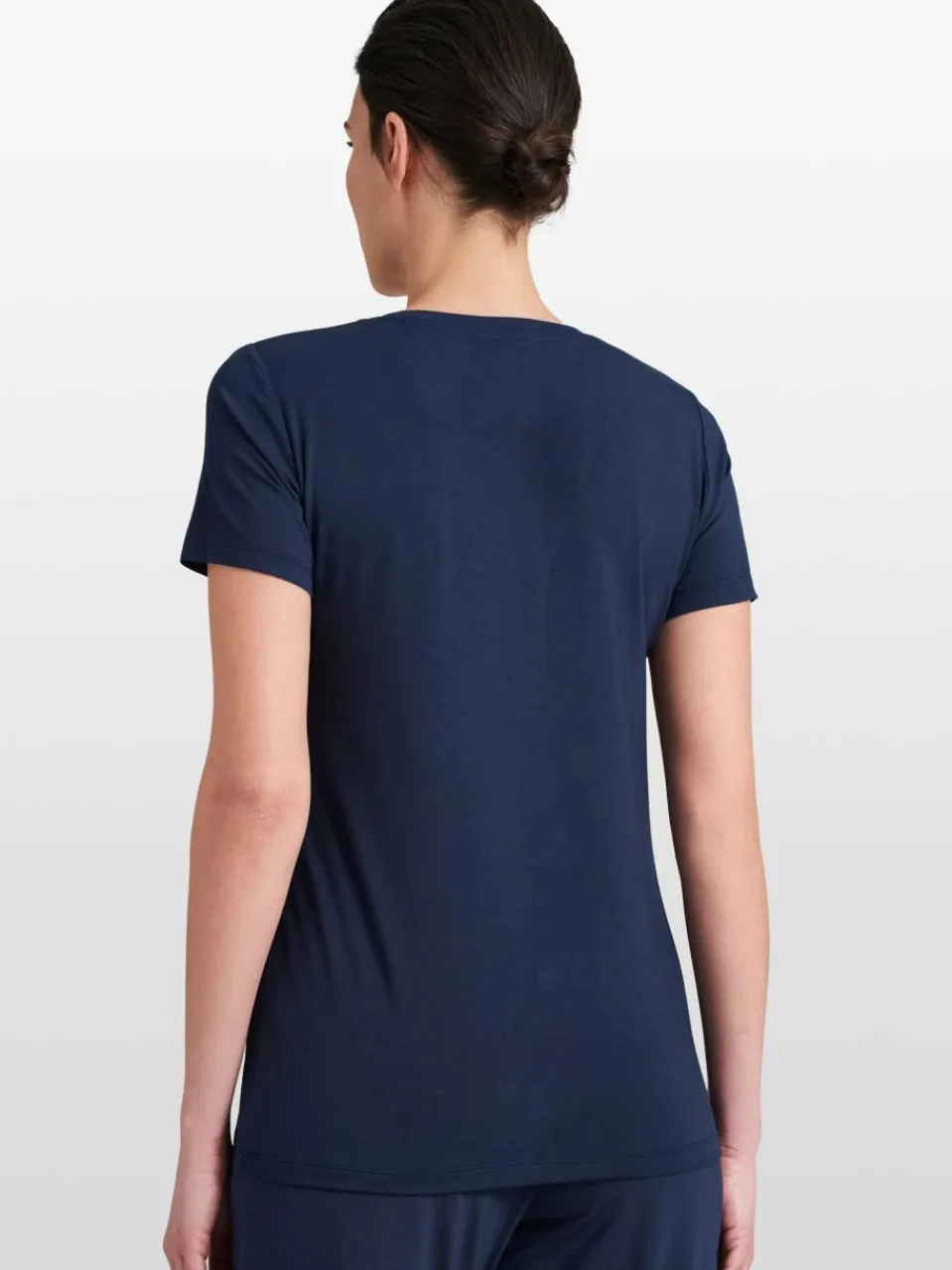 Schiesser Shirts & Tops<Damen T-Shirt - Mix+Relax blau uni