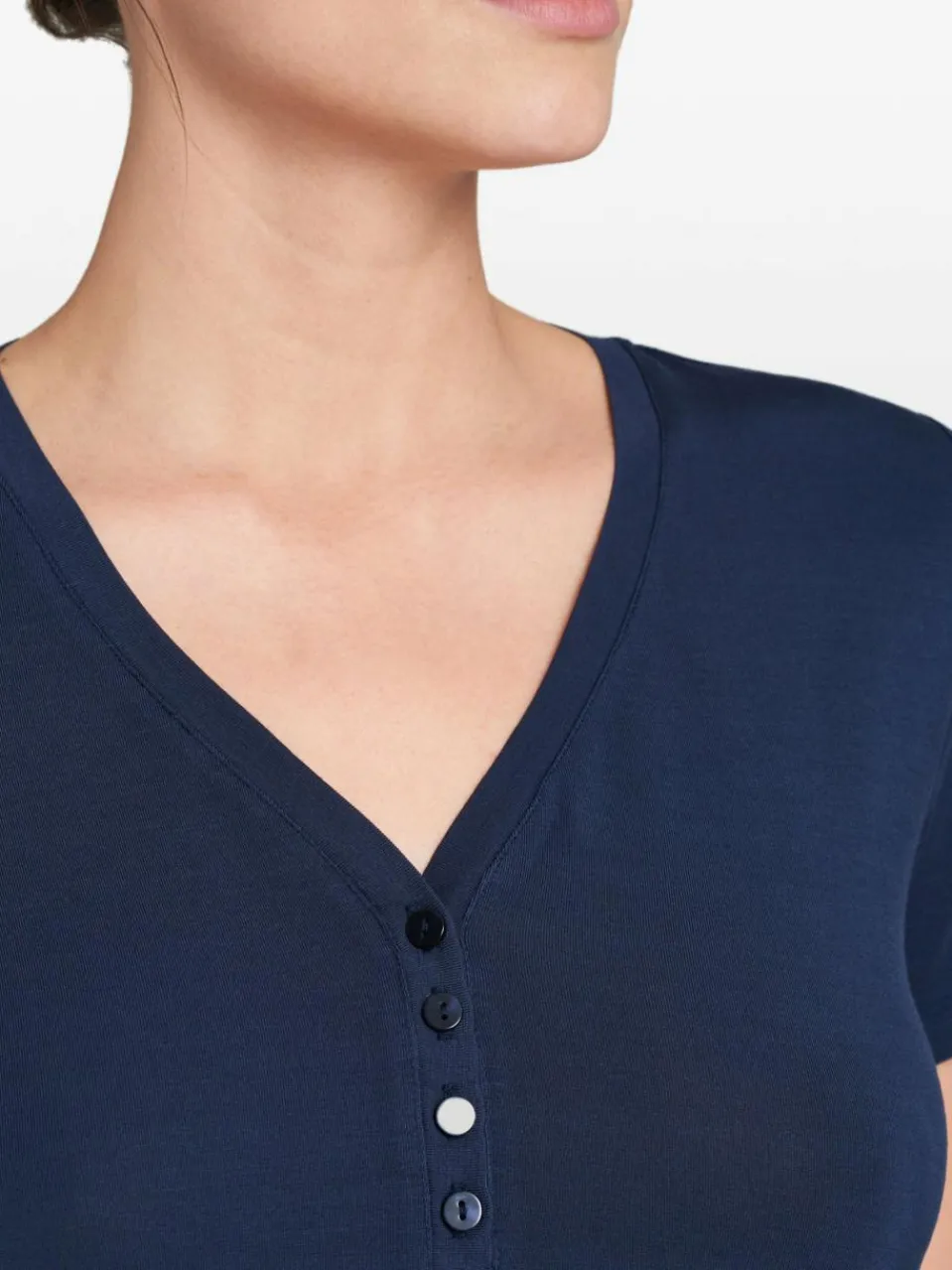 Schiesser Shirts & Tops<Damen T-Shirt - Mix+Relax blau uni