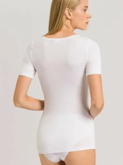 Hanro Shirts & Tops<Damen T-Shirt - Soft Touch weiß uni