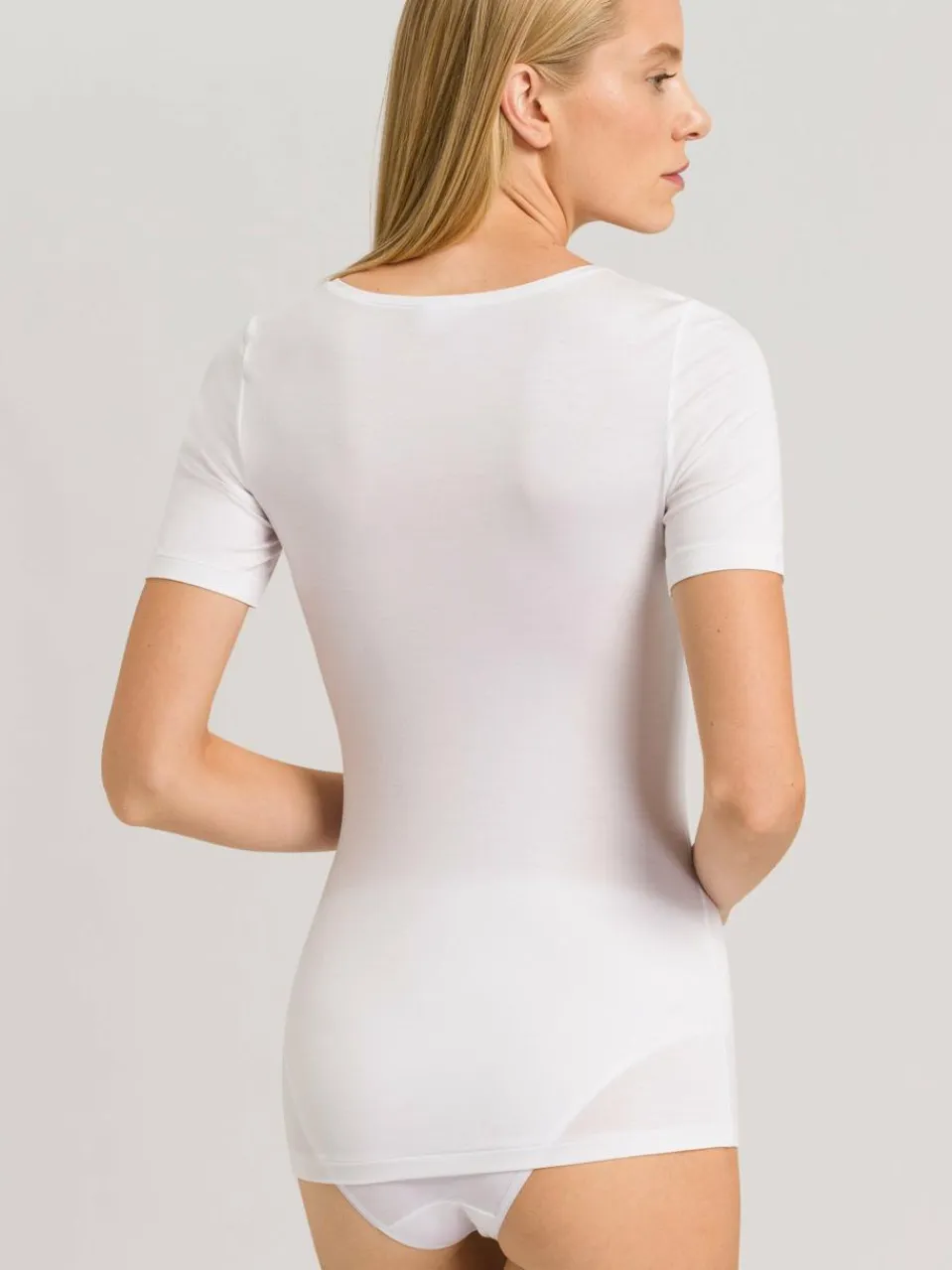 Hanro Shirts & Tops<Damen T-Shirt - Soft Touch weiß uni