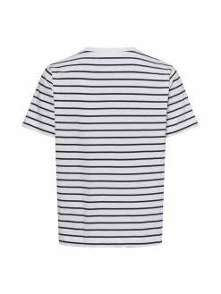 Samsøe Samsøe Shirts & Tops<Damen T-Shirt - Camino weiß marine gestreift