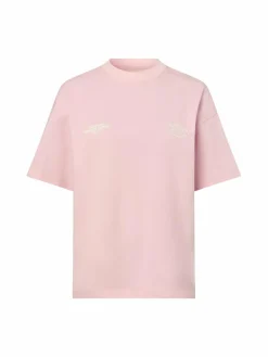 Another Cotton Lab Shirts & Tops<Damen T-Shirt - Good Mood rosa weiß bedruckt