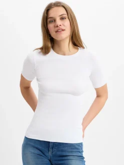 Samsøe Samsøe Shirts & Tops<Damen T-Shirt - Saalexo weiß uni