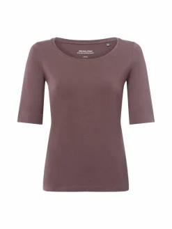 Opus Shirts & Tops<Damen T-Shirt - Serta schoko uni