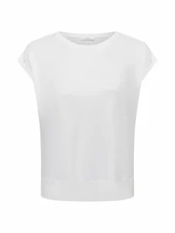 Opus Shirts & Tops<Damen T-Shirt - Sestern weiß uni