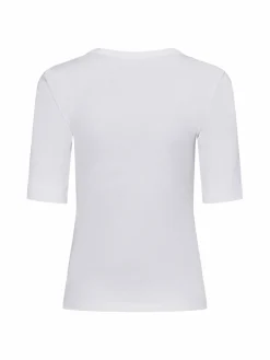 Opus Shirts & Tops<Damen T-Shirt - Sustafa weiß uni