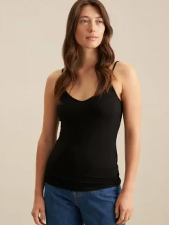 Seidensticker Shirts & Tops<Damen T-Shirt - Uni schwarz uni