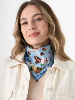 Codello Schals & Tücher<Damen Tuch blau bedruckt