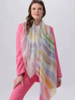 Fraas Schals & Tücher<Damen Tuch lila gemustert