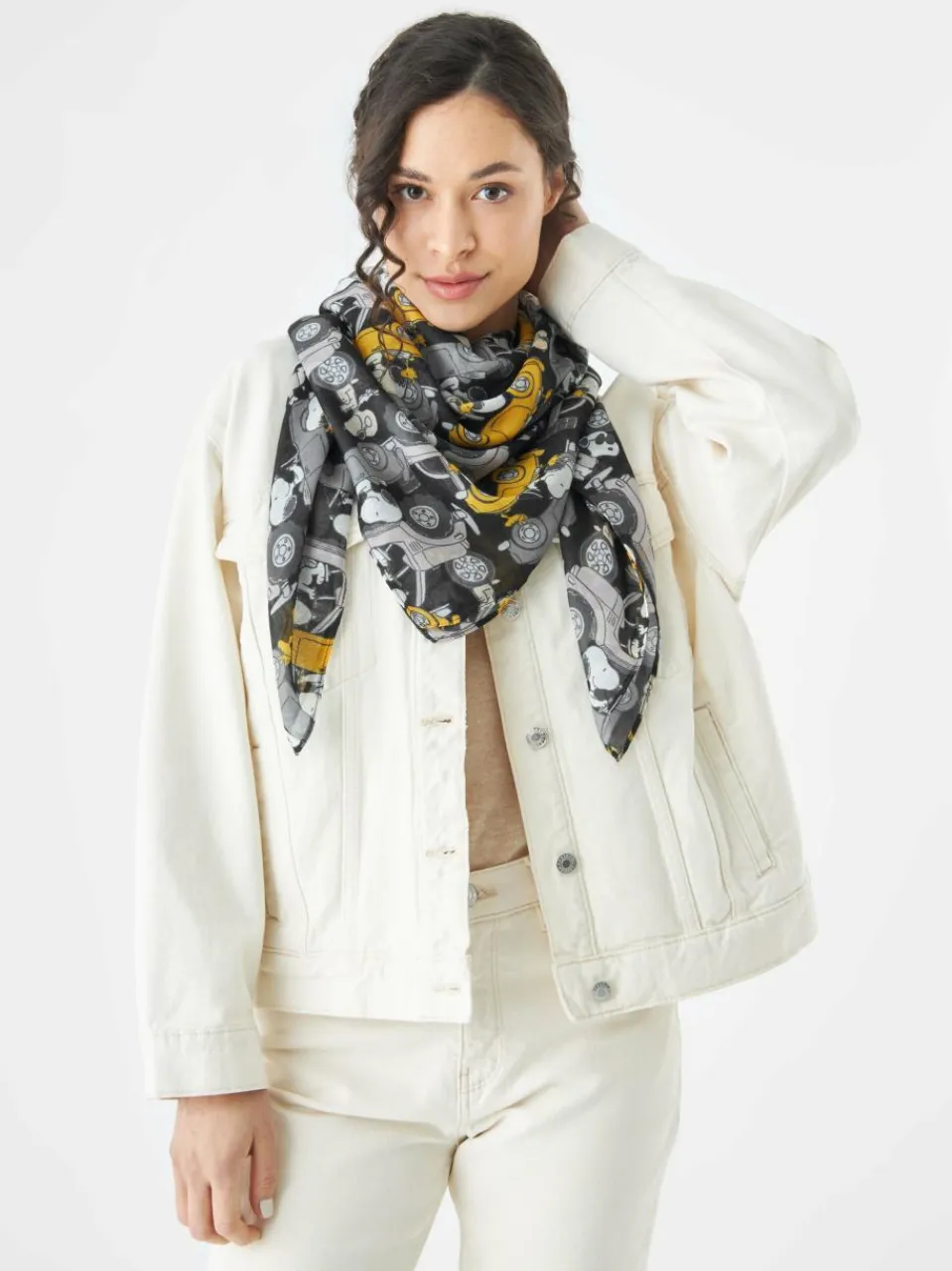 Codello Schals & Tücher<Damen Tuch schwarz bedruckt