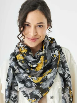 Codello Schals & Tücher<Damen Tuch schwarz bedruckt