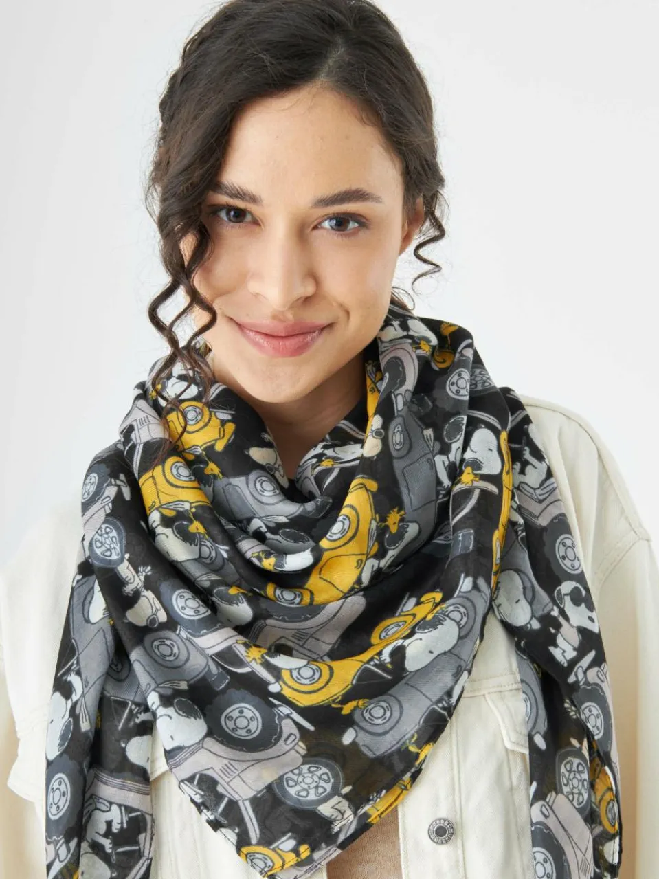 Codello Schals & Tücher<Damen Tuch schwarz bedruckt