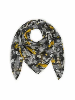 Codello Schals & Tücher<Damen Tuch schwarz bedruckt