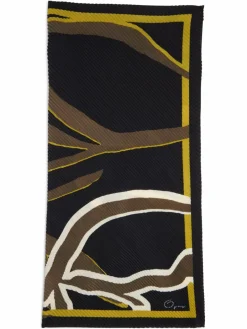 Opus Schals & Tücher<Damen Tuch marine khaki gemustert