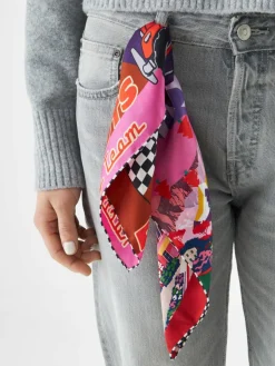 Codello Schals & Tücher<Damen Tuch pink bedruckt