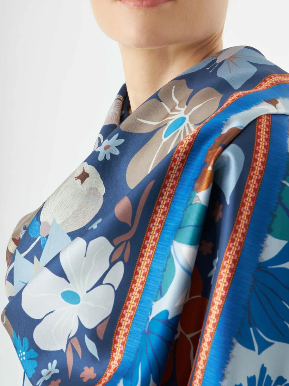 Codello Schals & Tücher<Damen Tuch blau gemustert