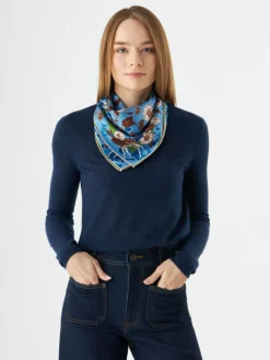 Codello Schals & Tücher<Damen Tuch blau gemustert