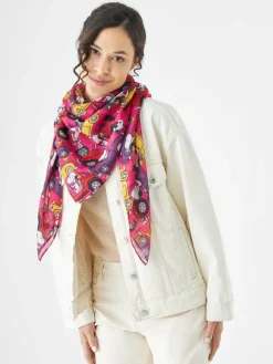 Codello Schals & Tücher<Damen Tuch rot bedruckt