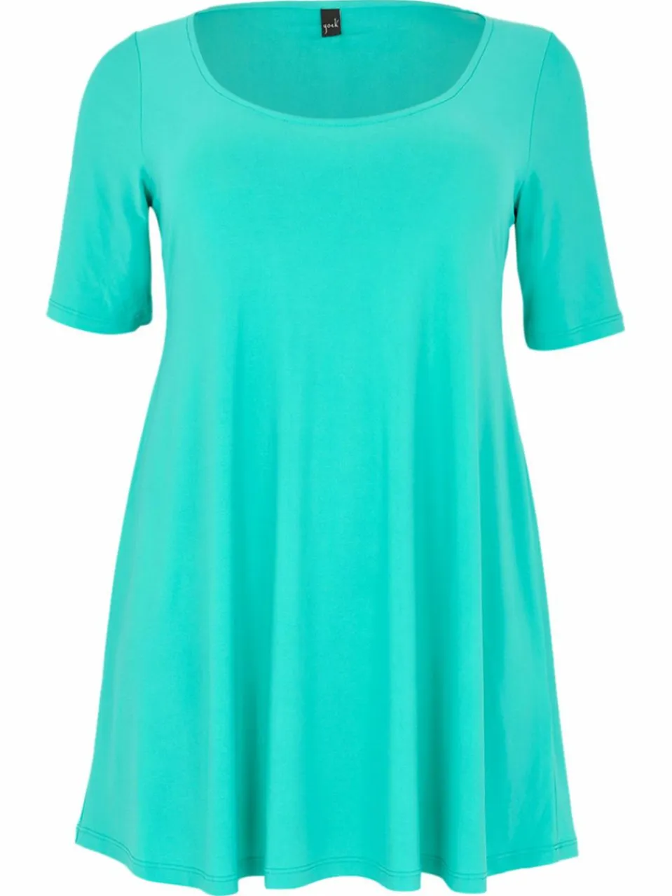 YOEK Blusen<Damen Tunika türkis uni