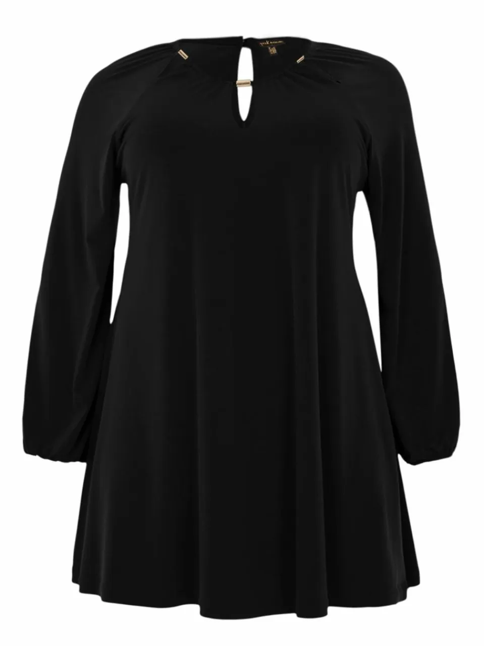 YOEK Blusen<Damen Tunika schwarz uni