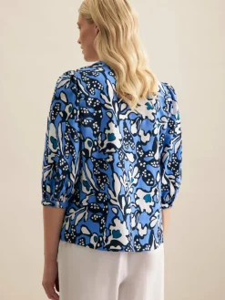 Seidensticker Blusen<Damen Tunika - Druck marine bedruckt