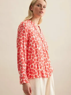 Seidensticker Blusen<Damen Tunika - Punkte lila gepunktet