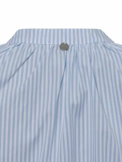 Rich & Royal Blusen<Damen Tunikabluse hellblau weiß gestreift