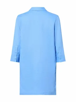 Franco Callegari Blusen<Damen Tunikabluse mit Leinen-Anteil - Winnie blau uni