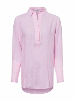 Damen Marie Lund Blusen>Damen Tunikabluse mit Leinen-Anteil