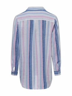 Damen Marie Lund Blusen>Damen Tunikabluse mit Leinen-Anteil