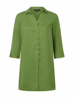 Franco Callegari Blusen<Damen Tunikabluse mit Leinen-Anteil - Winnie erbse uni