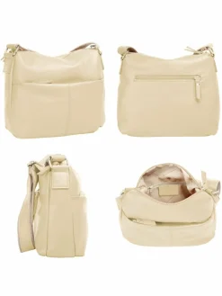 Samantha Look Taschen & Rucksäcke<Damen Umhängetasche beige uni