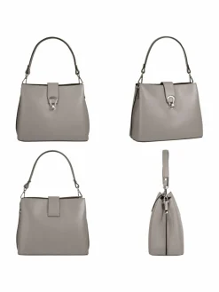 Cluty Taschen & Rucksäcke<Damen Umhängetasche grau uni